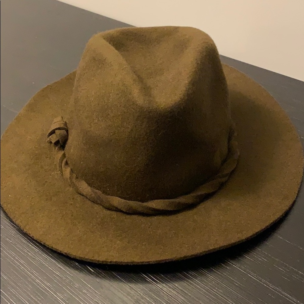 Brown wool hat